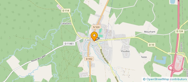 localisation de l'entreprise LE BOUCHER DES LANDES GIRONDINES  CAPTIEUX