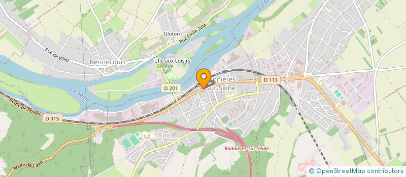 localisation de l'entreprise LE BOUCHER DU COIN à BONNIERES-SUR-SEINE