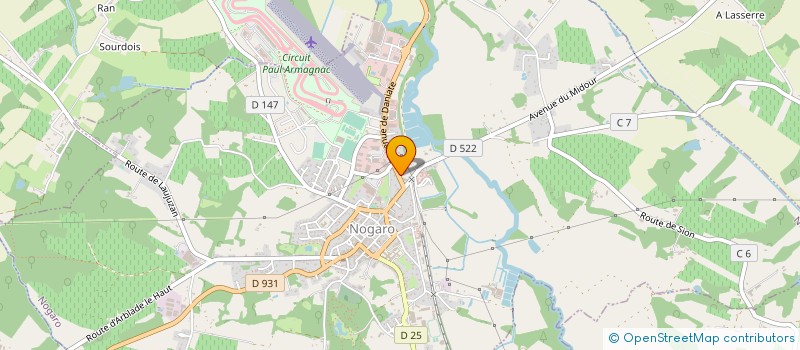 localisation de l'entreprise LE BOUCHER GASCON  NOGARO