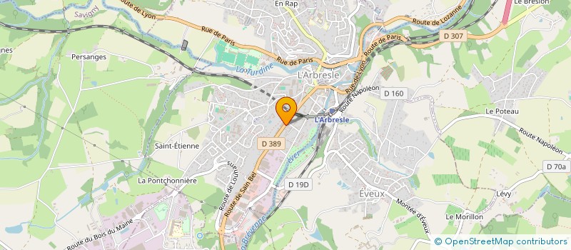 localisation de l'entreprise LE BOUCHON ARBRESLOIS  L'ARBRESLE