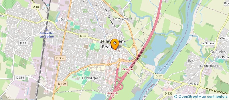 localisation de l'entreprise LE BOUCHON BEAUJOLAIS à BELLEVILLE-EN-BEAUJOLAIS