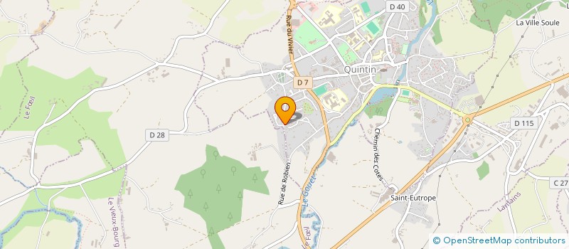 localisation de l'entreprise LE BOUCHON BRETON  QUINTIN