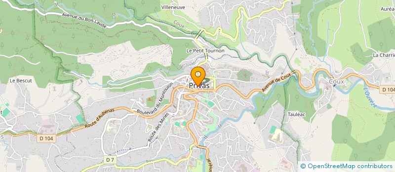 localisation de l'entreprise LE BOUCHON - CAVE A VIN à PRIVAS