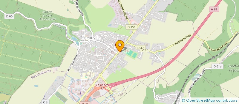 localisation de l'entreprise LE BOUCHON D'ISNEAUVILLE  ISNEAUVILLE