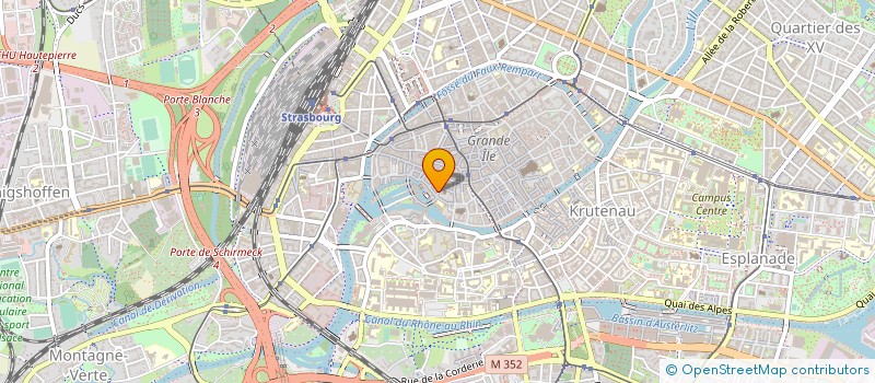 localisation de l'entreprise LE BOUCLIER D'OR à STRASBOURG