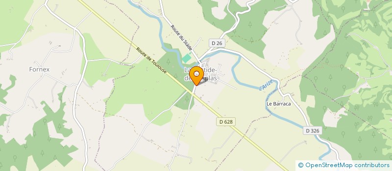 localisation de l'entreprise LE BOUDDHA QUI RIT à LA BASTIDE-DE-BESPLAS
