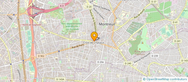 localisation de l'entreprise LE BOUDEC à MONTREUIL