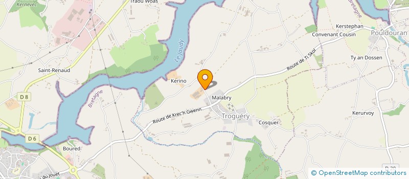 localisation de l'entreprise LE BOUDER KERDERRIEN  TROGUERY
