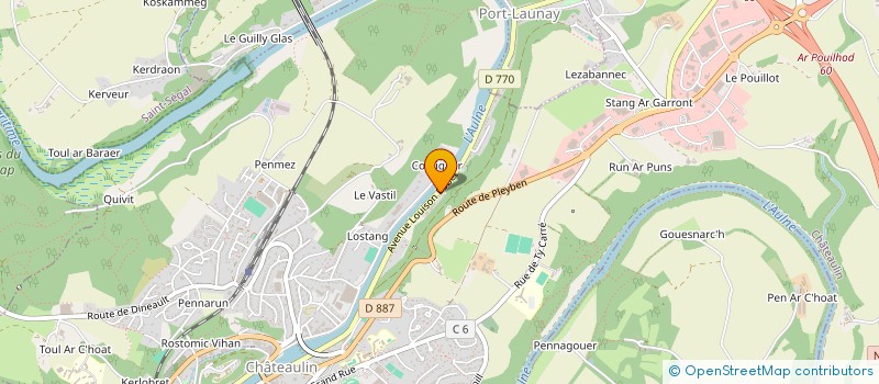 localisation de l'entreprise LE BOUDOIR à CHATEAULIN