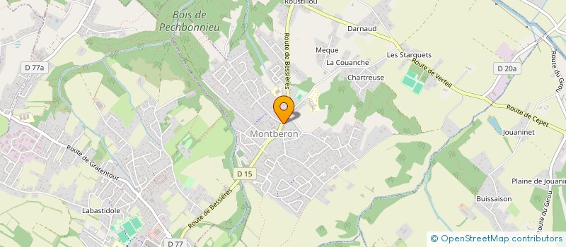 localisation de l'entreprise LE BOUDOIR  MONTBERON