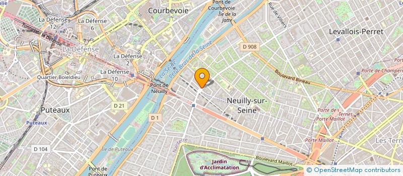 localisation de l'entreprise LE BOUDOIR COMMUNICATION à NEUILLY-SUR-SEINE