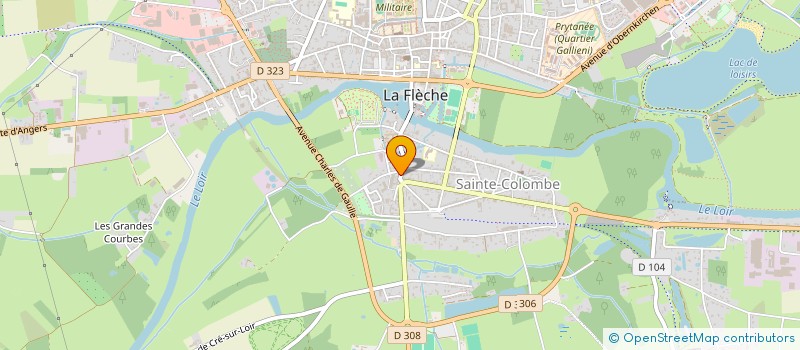 localisation de l'entreprise LE BOUDOIR D'ALOHA à LA FLECHE