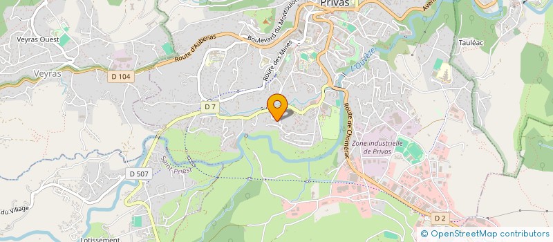 localisation de l'entreprise LE BOUDOIR DE JEANNE  PRIVAS