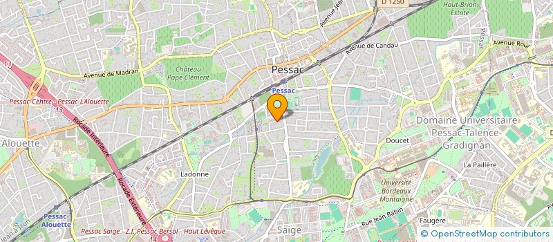 localisation de l'entreprise LE BOUDOIR DE JULIETTE  PESSAC