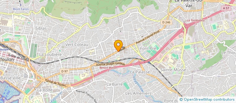 localisation de l'entreprise LE BOUDOIR DE LOU  TOULON