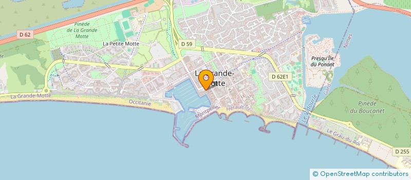 localisation de l'entreprise LE BOUDOIR DE NAIA  LA GRANDE-MOTTE