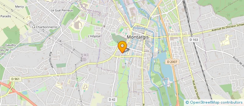 localisation de l'entreprise LE BOUDOIR DE PEARL à MONTARGIS