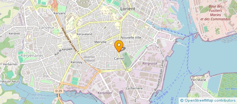 localisation de l'entreprise LE BOUDOIR DE SOPHIE à LORIENT