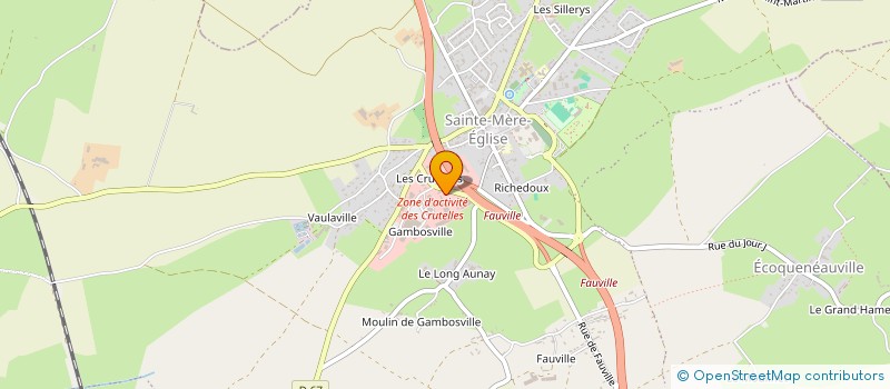 localisation de l'entreprise LE BOUDOIR DES FILLES  SAINTE-MERE-EGLISE