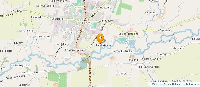 localisation de l'entreprise LE BOUDOIR GAMBETTA  BRECEY