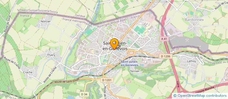 localisation de l'entreprise LE BOUDOIR SAINT-JULIEN  SAINT-JULIEN-EN-GENEVOIS