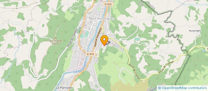 localisation de l'entreprise LE BOUE  BORT-LES-ORGUES