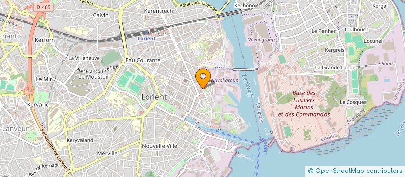 localisation de l'entreprise LE BOUEDEC FABIAN ET LAUNAY AMANDINE  LORIENT