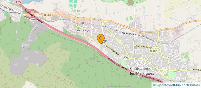 localisation de l'entreprise LE BOUETTE  CHATEAUNEUF-LES-MARTIGUES
