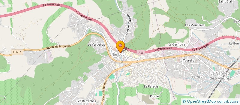 localisation de l'entreprise LE BOUGAINVILLIER  LE LUC