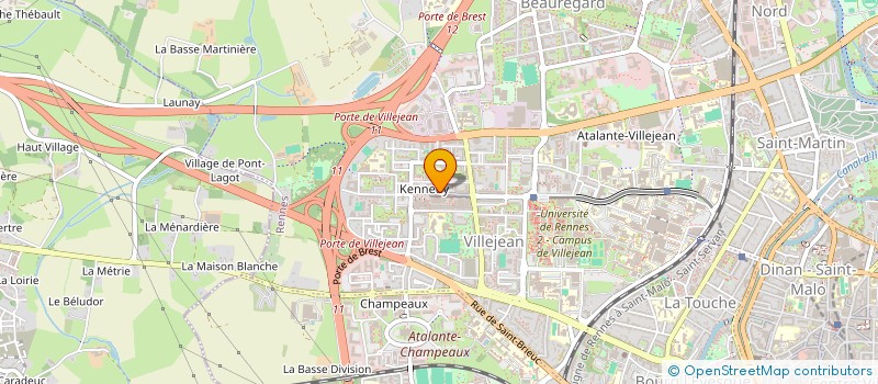 localisation de l'entreprise LE BOUGAINVILLIER  RENNES