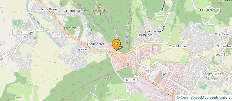 localisation de l'entreprise LE BOUGEON  SILLINGY