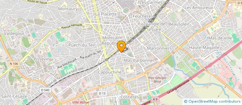 localisation de l'entreprise LE BOUGES  NIMES