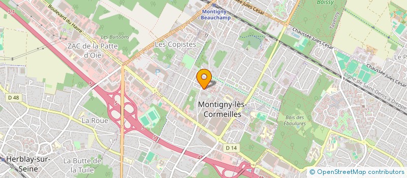 localisation de l'entreprise LE BOUGHAM  MONTIGNY-LES-CORMEILLES