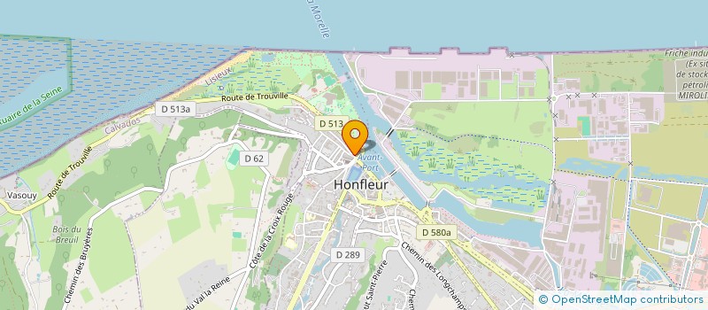 localisation de l'entreprise LE BOUJOU à HONFLEUR