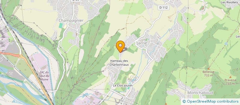 localisation de l'entreprise LE BOULANGER DE L'ALPE  JARRIE