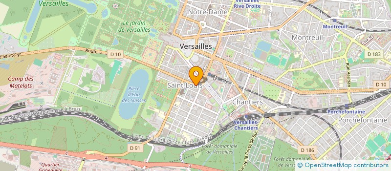 localisation de l'entreprise LE BOULANGER DE SAINT LOUIS à VERSAILLES