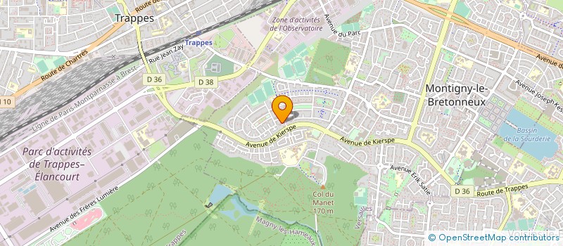 localisation de l'entreprise LE BOULANGER DU MANET  MONTIGNY-LE-BRETONNEUX