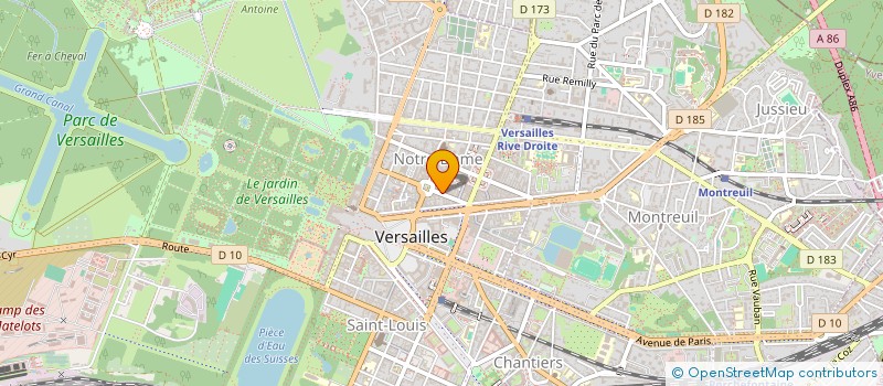 localisation de l'entreprise LE BOULANGER DU ROI à VERSAILLES