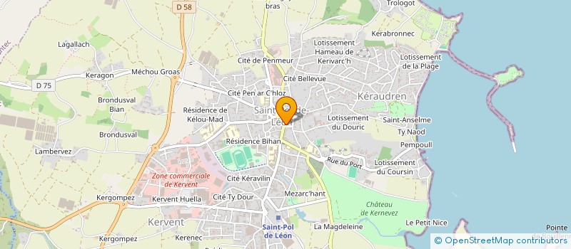 localisation de l'entreprise LE BOULBAR  SAINT-POL-DE-LEON