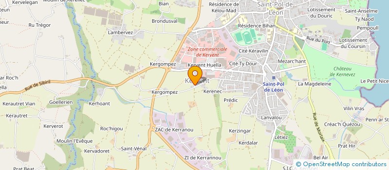 localisation de l'entreprise LE BOULCH  SAINT-POL-DE-LEON