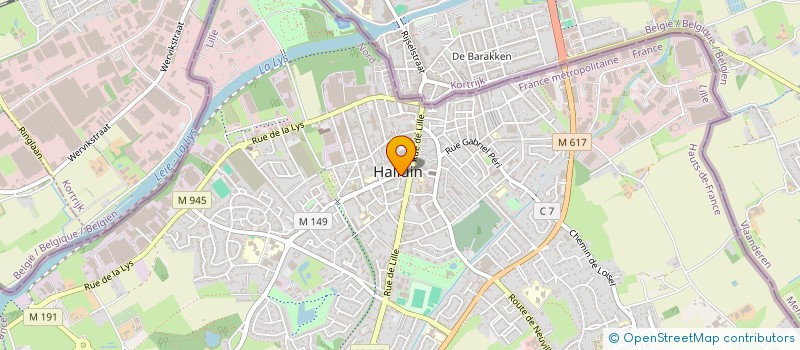 localisation de l'entreprise LE BOULEVARD  HALLUIN