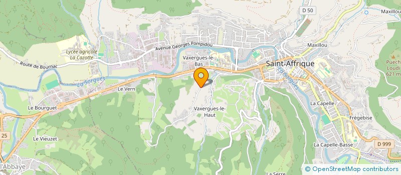 localisation de l'entreprise LE BOULOGNE  ST-AFFRIQUE