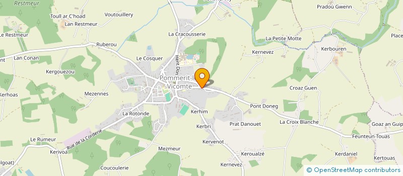 localisation de l'entreprise LE BOULZEC à POMMERIT-LE-VICOMTE