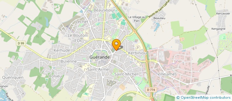 localisation de l'entreprise LE BOUQUET D OR BLANC  GUERANDE