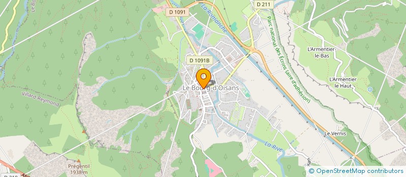 localisation de l'entreprise LE BOUQUET DES ECRINS  LES DEUX ALPES