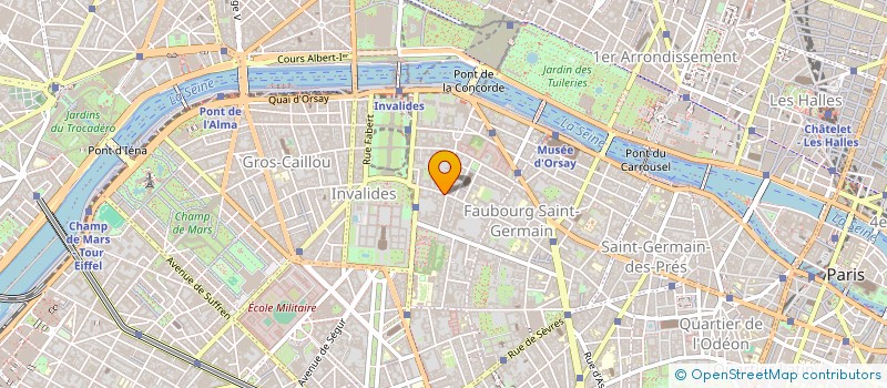 localisation de l'entreprise LE BOUQUET DU VII EME  PARIS