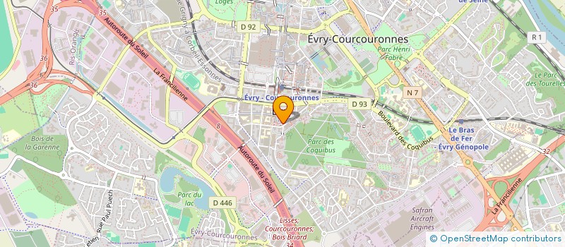 localisation de l'entreprise LE BOUQUET GARNI à EVRY-COURCOURONNES