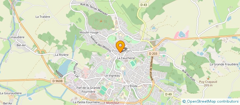 localisation de l'entreprise LE BOUQUET GARNI  POUZAUGES