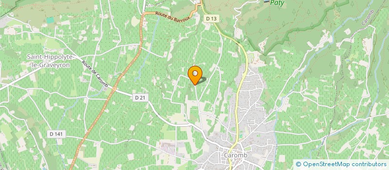 localisation de l'entreprise LE BOUQUIER  CAROMB