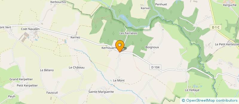 localisation de l'entreprise LE BOURBASQUET à ELVEN